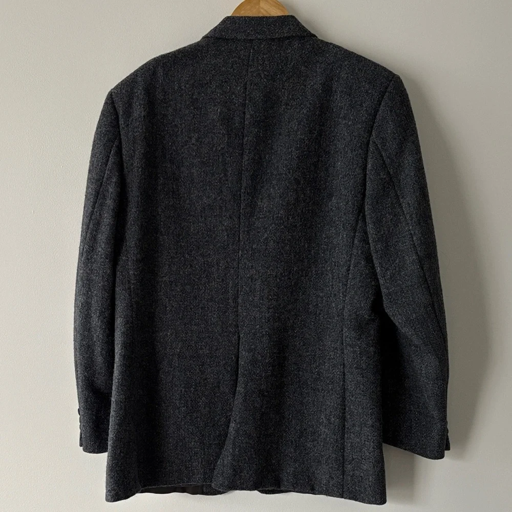 Harris Tweed Classic Grey Tweed Men's Blazer, Size 42R - Picture 2 of 9